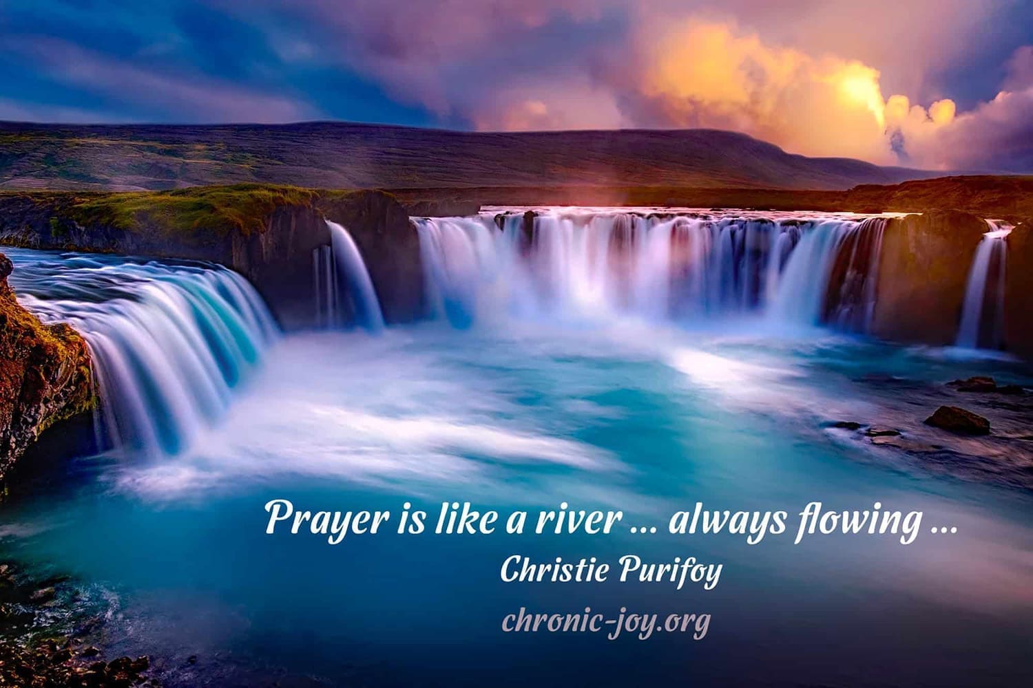 Christ • The Source of the Flowing River of Prayer