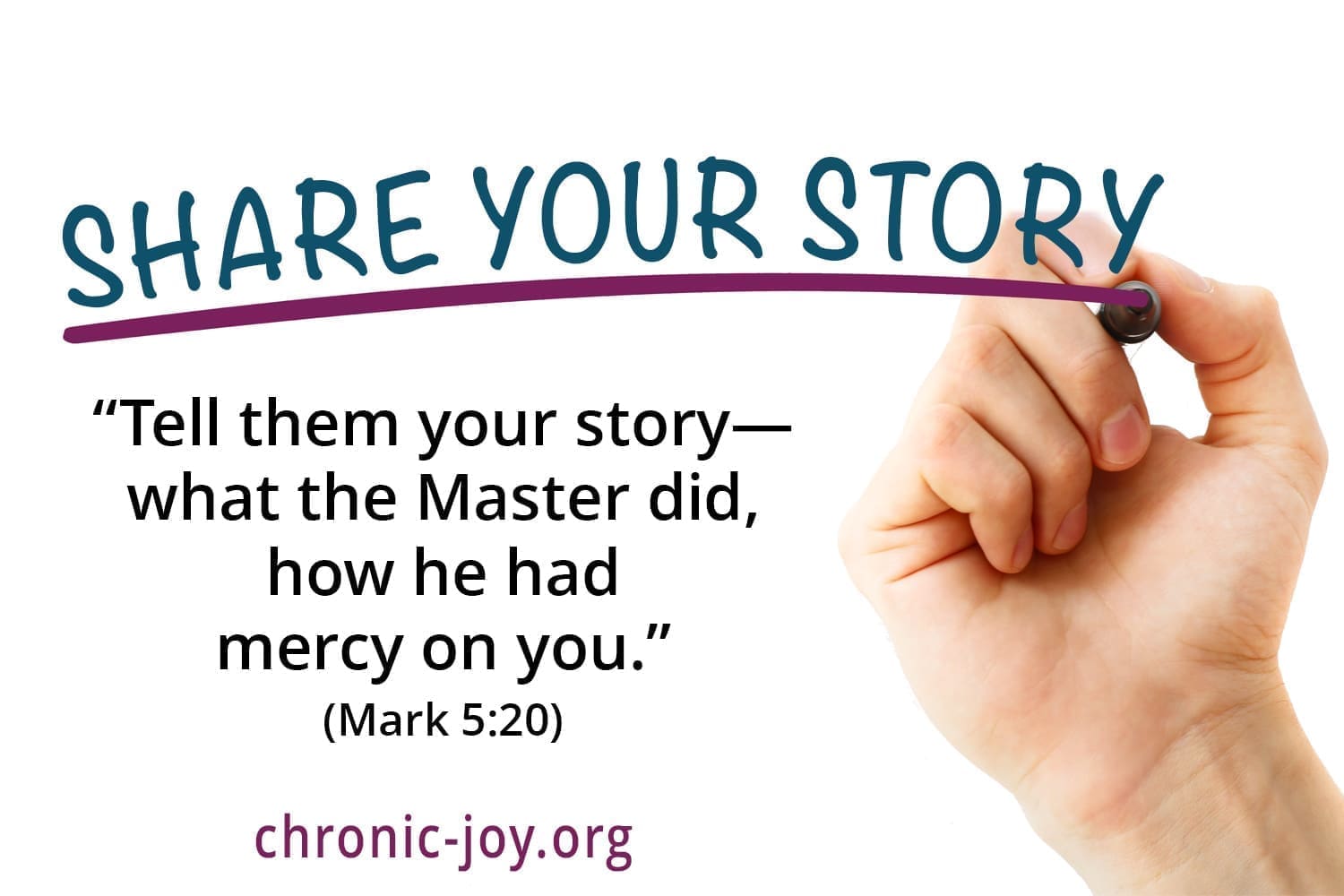 Tell others what Jesus has done for you.