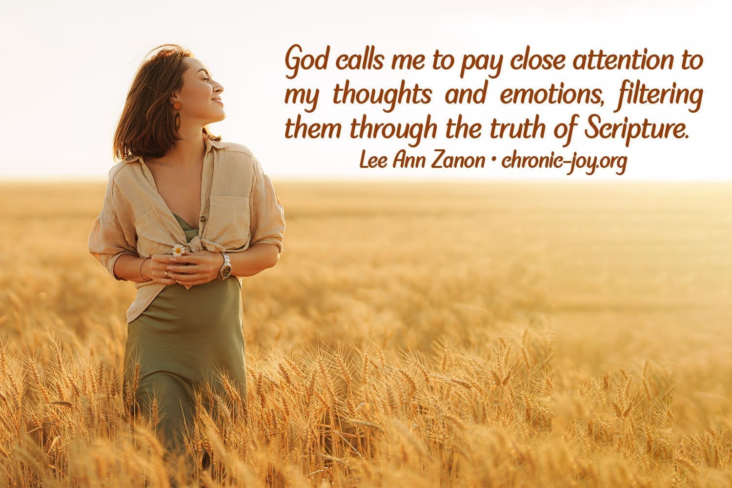We are called to filter our emotions through the truth of Scripture.