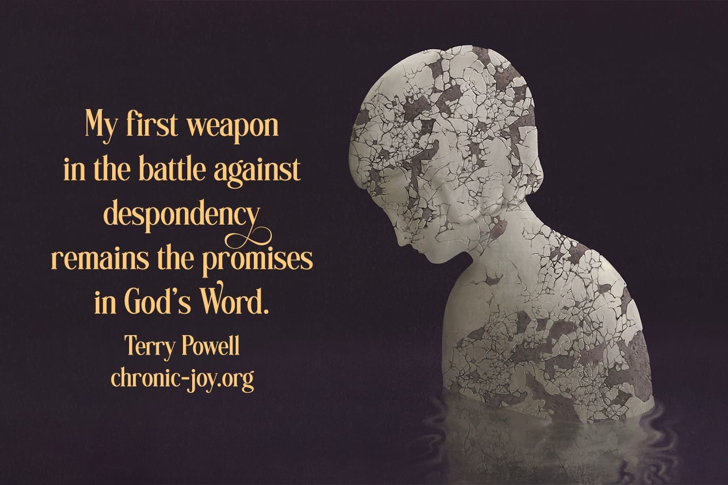 God's promises help me keep the faith in depression.