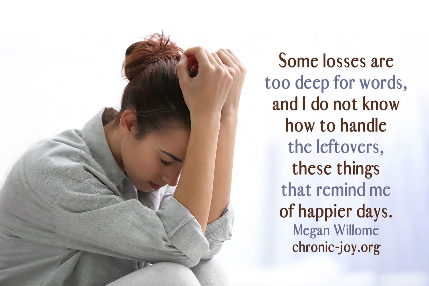 How do you handle memories of happier days?