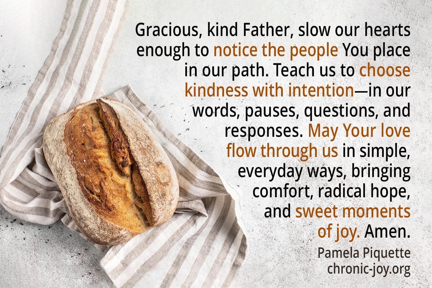 Recipe for Intentional Kindness.